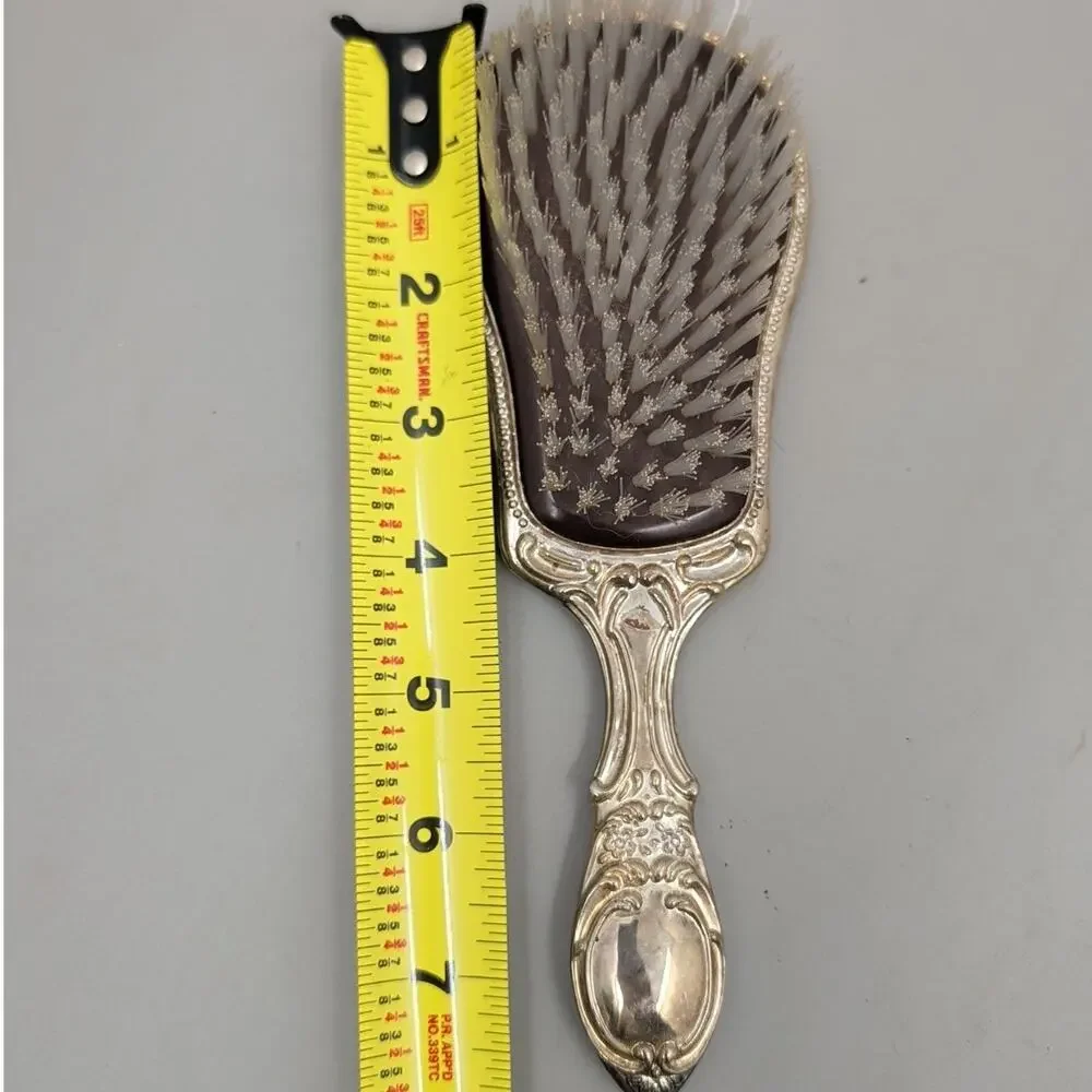 Vintage Mirror Brush Comb Vanity Set Silver Plated Art Nouveau Repousse